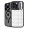 White Grid iPhone 14 Pro Kickstand Case