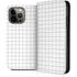 White Grid iPhone 14 Pro Max Folio Case