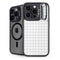 White Grid iPhone 14 Pro Max Kickstand Case