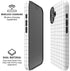 White Grid iPhone 16 Plus Magsafe Impact Case