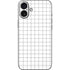 White Grid iPhone 16 Plus Skin
