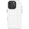 White Grid iPhone 16 Pro Impact Case
