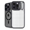 White Grid iPhone 16 Pro Kickstand Case