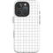 White Grid iPhone 16 Pro Magsafe Impact Case