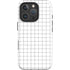 White Grid iPhone 16 Pro Magsafe Impact Case