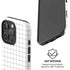 White Grid iPhone 16 Pro Magsafe Impact Case