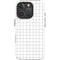 White Grid iPhone 16 Pro Max Impact Case