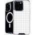 White Grid iPhone 16 Pro Max MagSafe Case