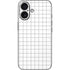 White Grid iPhone 16 Skin