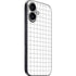White Grid iPhone 16 Skin