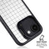 White Grid iPhone 16e Kickstand Case
