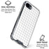 White Grid iPhone 16e Clear Case
