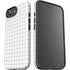 White Grid iPhone 16e Impact Case