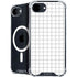 White Grid iPhone 16e MagSafe Case