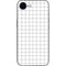 White Grid iPhone 16e Skin