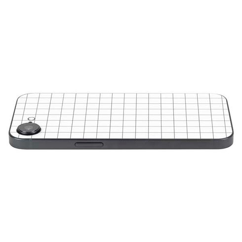 White Grid iPhone 16e Skin