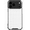 White Grid iPhone 18 Pro Max Clear Case
