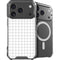 White Grid iPhone 18 Pro Max MagSafe Case