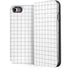 White Grid iPhone 7 Folio Case