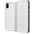 White Grid iPhone 8 Folio Case