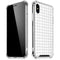 White Grid iPhone X/XS Clear Case