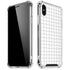 White Grid iPhone X/XS Clear Case