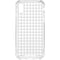 White Grid iPhone XS Clear Case