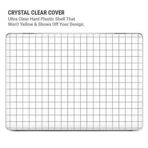 White Grid MacBook Pro 14in (2021-24) Case plus Skin