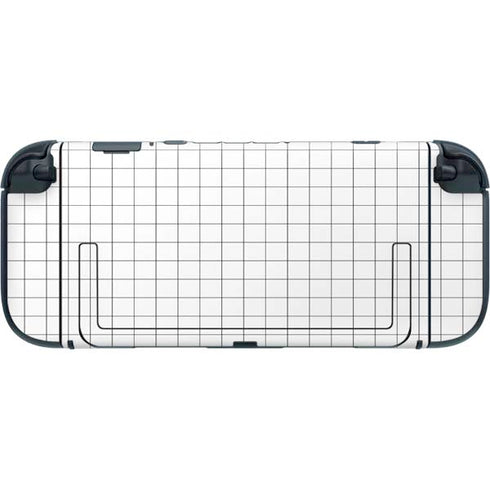 White Grid Nintendo Switch 2 (2025) with Joy-Con Skin