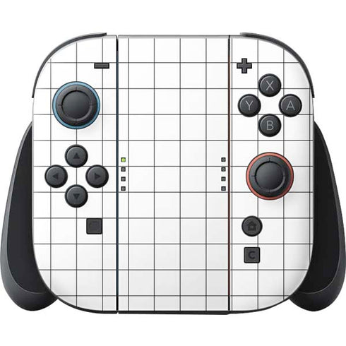White Grid Nintendo Switch 2 (2025) Joy-Con Controller Skin