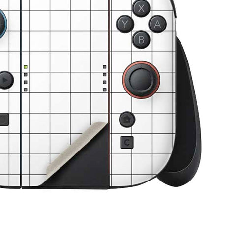 White Grid Nintendo Switch 2 (2025) Joy-Con Controller Skin