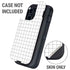 White Grid Otterbox Defender iPhone Skin