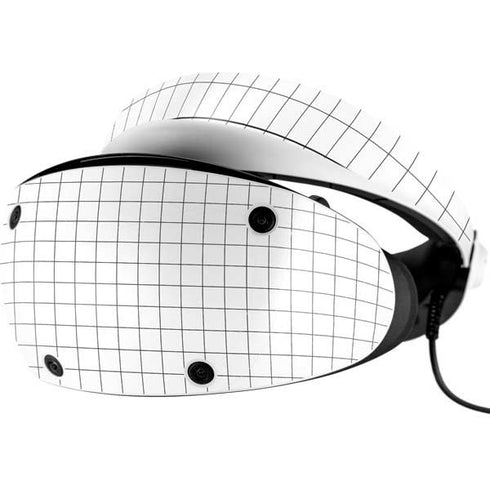 White Grid PlayStation VR2 Skin