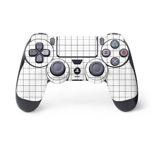 White Grid PlayStation PS4 Skins