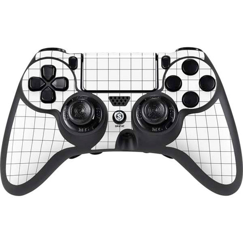 White Grid PlayStation PS4 Skins