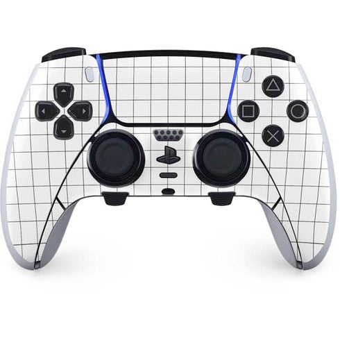 White Grid PlayStation PS5 Skins