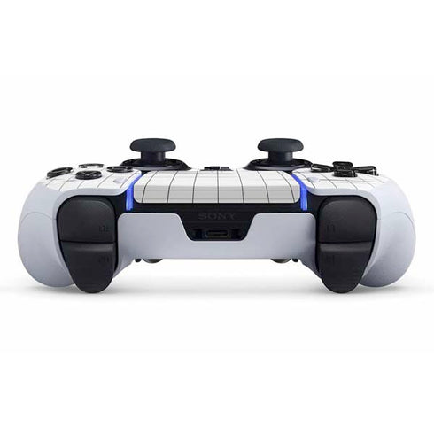White Grid PS5 DualSense Edge Pro Controller Skin