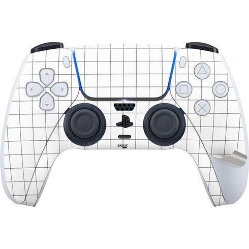 White Grid PS5 Pro Disk Bundle Skin
