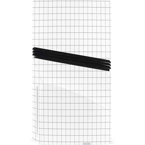 White Grid PS5 Pro Disk Console Skin