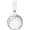 White Grid Surface Headphones Skin