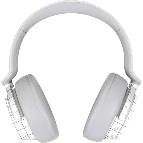 White Grid Surface Headphones Skin