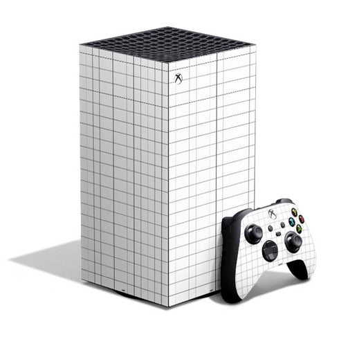 White Grid XBox Series X Digital Edition Bundle Skin