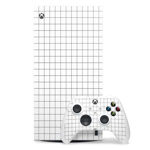 White Grid Xbox Series X Skins