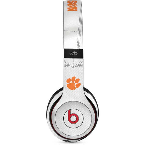 Clemson University White Jersey Beats Solo 3 Wireless Skin