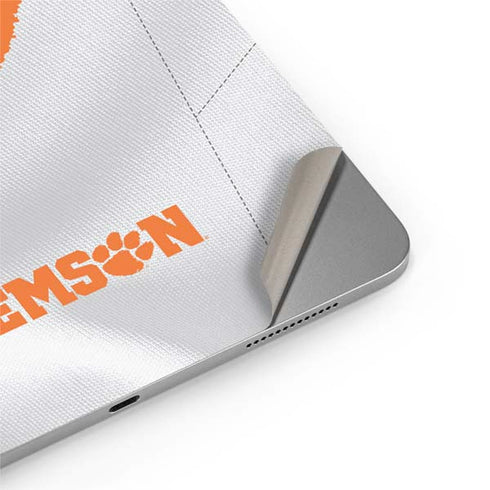 Clemson University White Jersey Apple iPad Air Skin