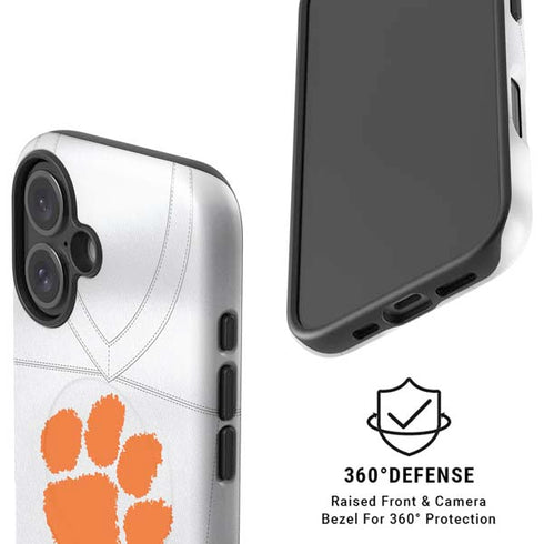 Clemson University White Jersey iPhone 16 Plus Magsafe Impact Case
