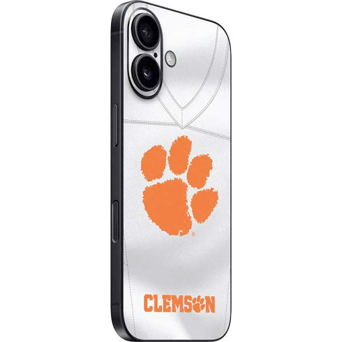 Clemson University White Jersey iPhone 16 Skin