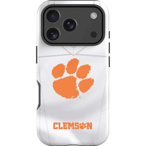 Clemson University White Jersey iPhone 18 Pro Impact Case