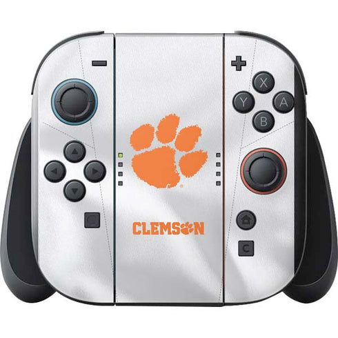 Clemson University White Jersey Nintendo Switch 2 (2025) with Joy-Con Skin
