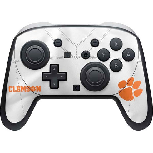 Clemson University White Jersey Nintendo Switch 2 (2025) Pro Controller Skin